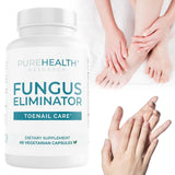 PureHealth Research Fungus Eliminator Toenail Care - 60 Vegetarian Capsules | Natural Nail & Foot Wellness Support | Organic Wellness Hub