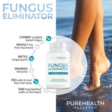 PureHealth Research Fungus Eliminator Toenail Care - 60 Vegetarian Capsules | Natural Nail & Foot Wellness Support | Organic Wellness Hub