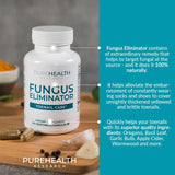 PureHealth Research Fungus Eliminator Toenail Care - 60 Vegetarian Capsules | Natural Nail & Foot Wellness Support | Organic Wellness Hub